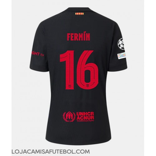 Camisa de Futebol Barcelona Fermin Lopez #16 Equipamento Secundário 2024-25 Manga Curta